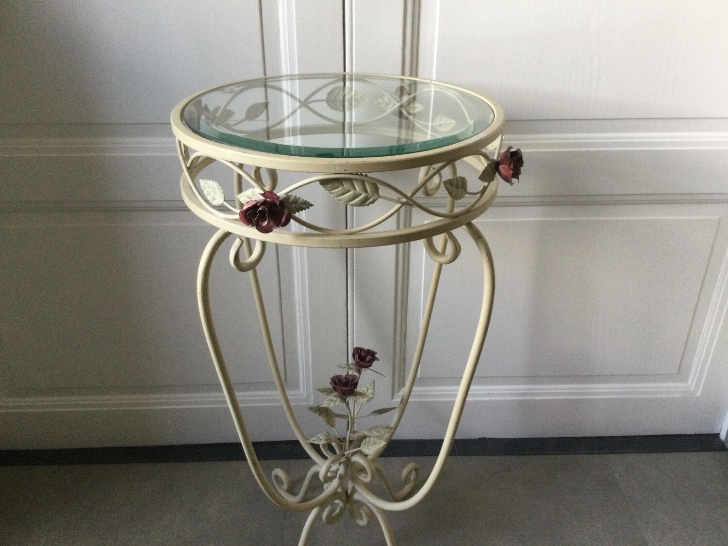 Art Nouveau style iron console