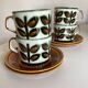 Set of 4 cups of rambouillet 1960 lunches from Boch Belgium