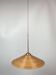 Lampe à suspension pencil split reed, rotin, bambou et laiton, italie, 1970s