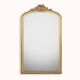 Large 19th c gilt wood bow cartouche mirror