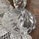 Pair of glass candlesticks