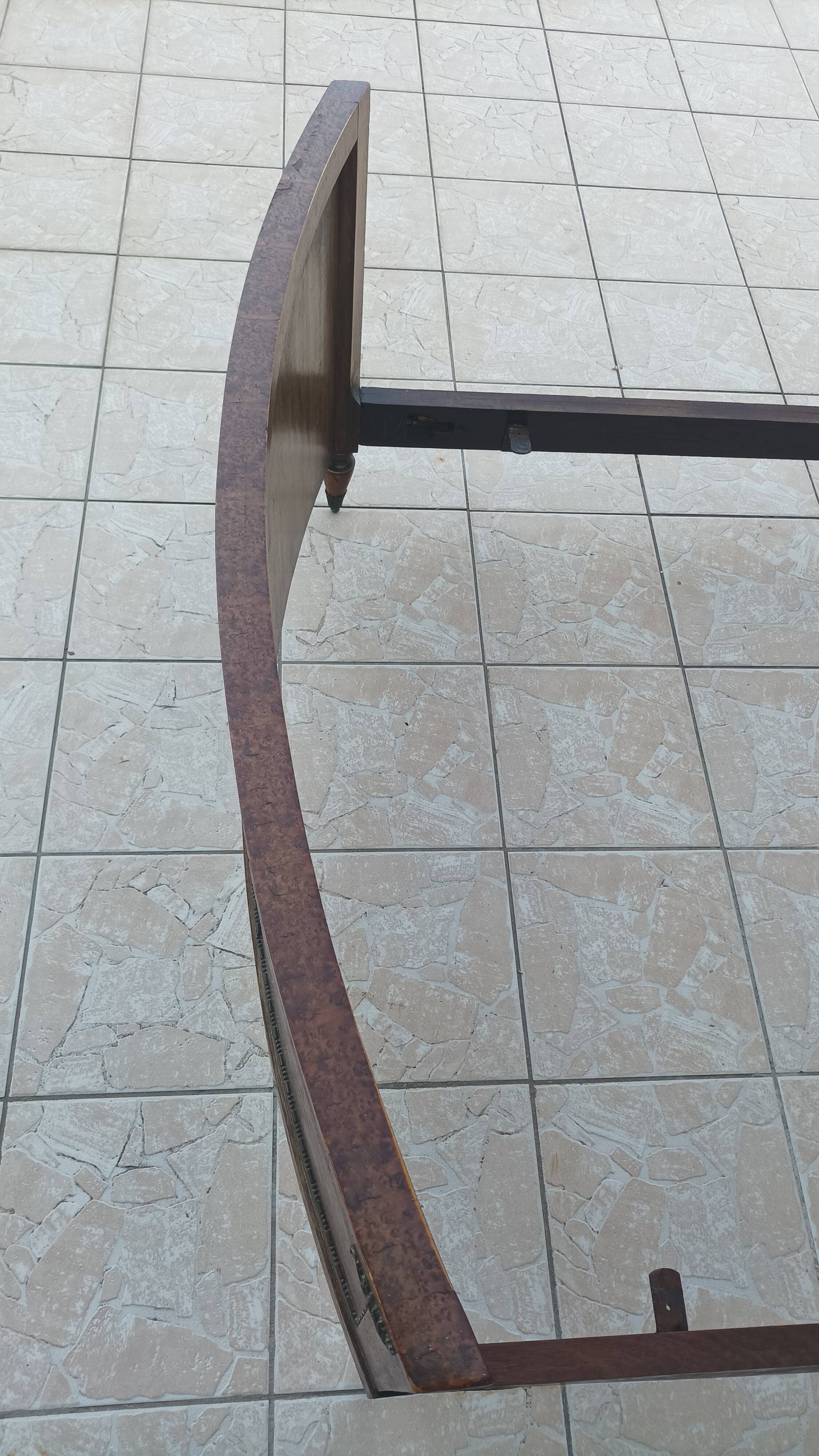 Louis XVI bed in thuja burl