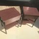 Pair of metal bedside table / formica