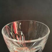 12 glasses of wine / port crystal facets Cristal D'Arques Rambouillet