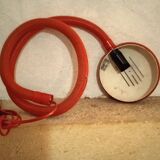 Orange flexible articulated lamp