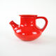 Red ceramic jug, Danish design, 1960s, made in Denmark