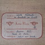 Reproduction par Artis Flora d’une tapisserie murale Noble Pastorale ou Cueillette des fruits XVI