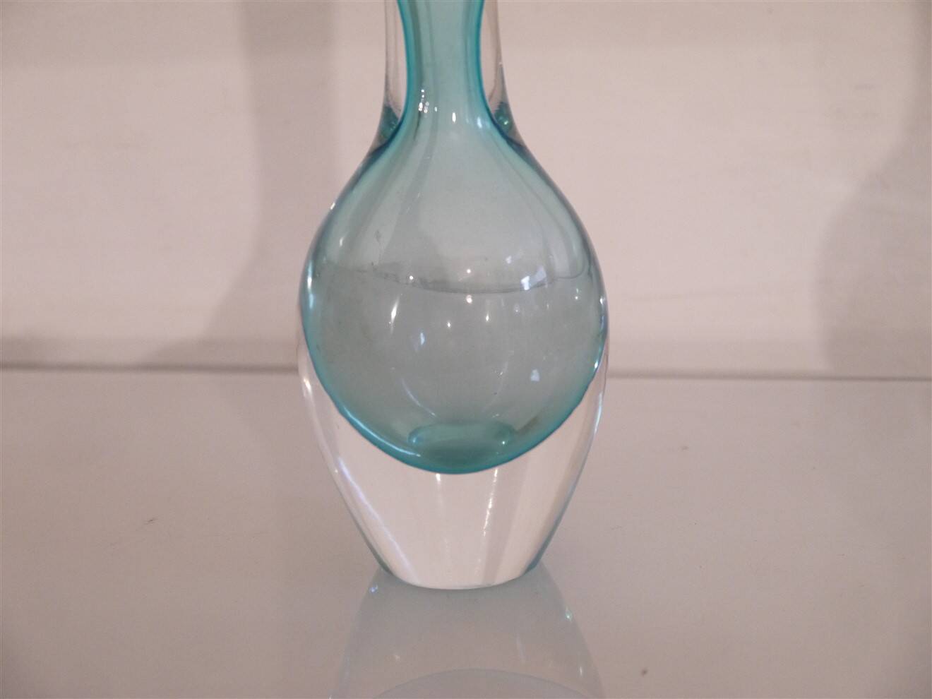 Swedish submerged glass vase 1970
