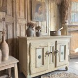 Ancien meuble glacière en bois