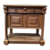 Desserte, console Henri III en noyer et marbre beige