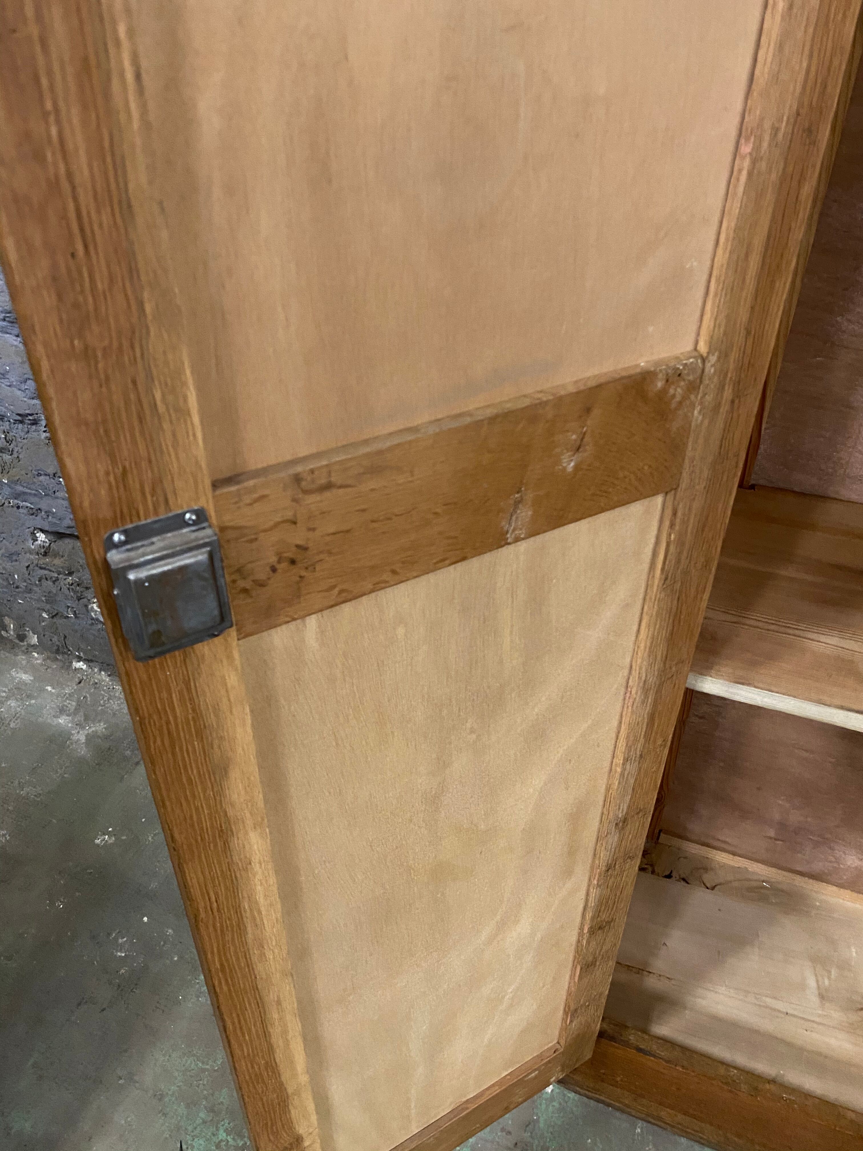 Vintage Parisian cabinet in small model oak