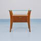 Gio Ponti bedside table in maple and walnut, La Permanente Mobili Cantù, 1940s