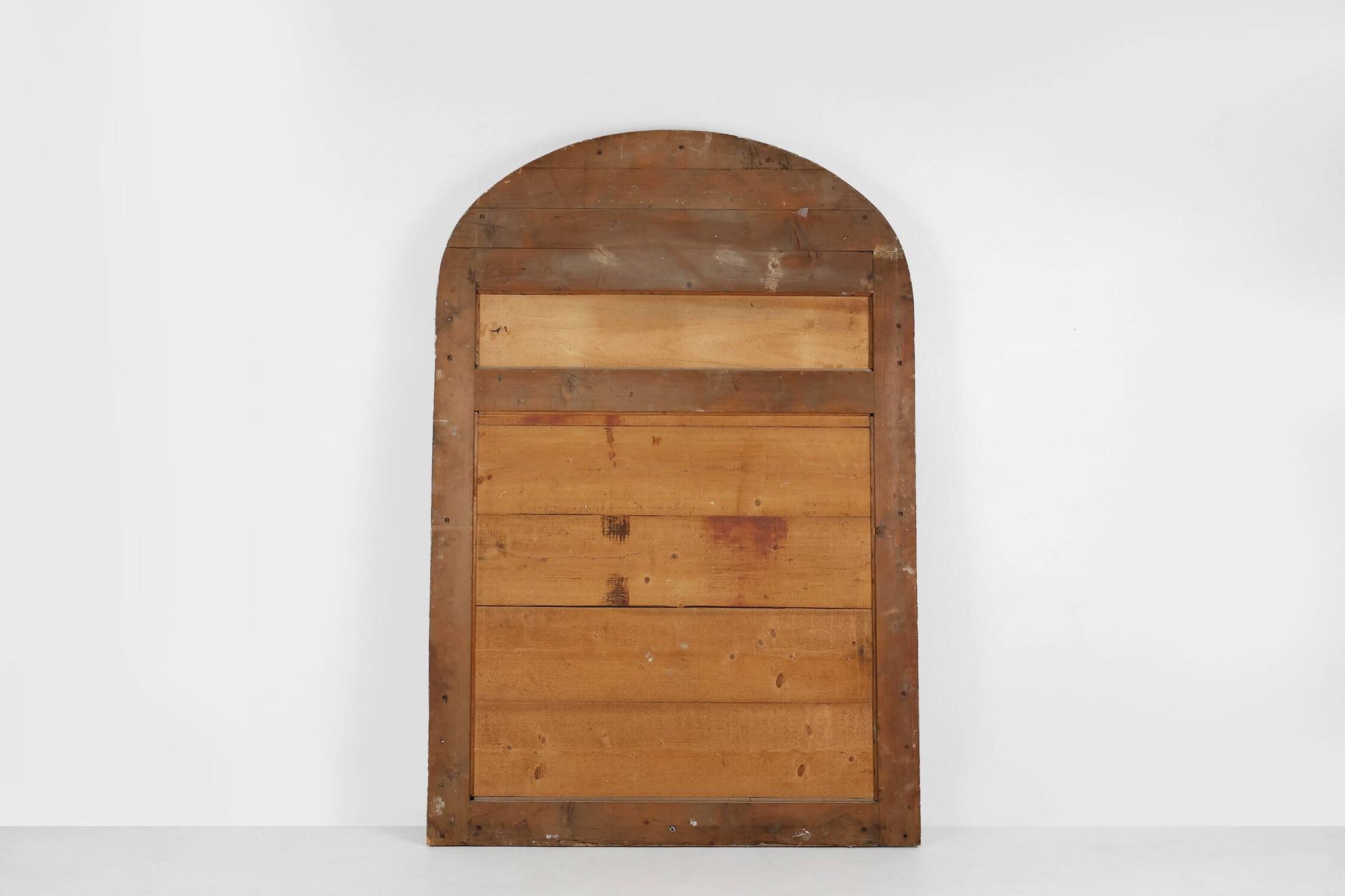 Grand miroir de cheminée baroque en bois doré, France vers 1800