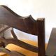 Pair of wooden and velvet armchairs from the 30s and 40s