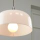 Space Age White Pendant Lamp from Guzzini, 1960s