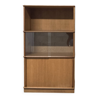 Buffet vitrine bibliothèque meuble Oscar vintage années 50