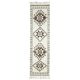 1970s Vintage Turkish Hand-Knotted Wool Cotton Beige Runner Rug  90x340