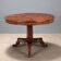 Antique Charles X table in marquetry mahogany, Italy, 19th century.