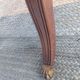English lion paw desk and lyre armchair, leather, extensions