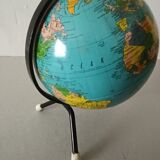 World map of the 50s/60s editions taride Globe sheet metal
