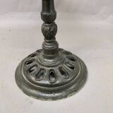 Bistro table with marble top and brass rim