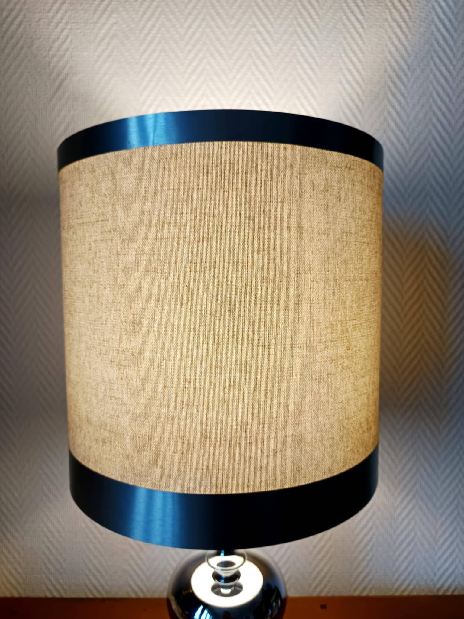 Lampe chrome vintage 1970