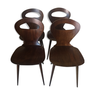 Suite of 4 Baumann chairs called "Ant"