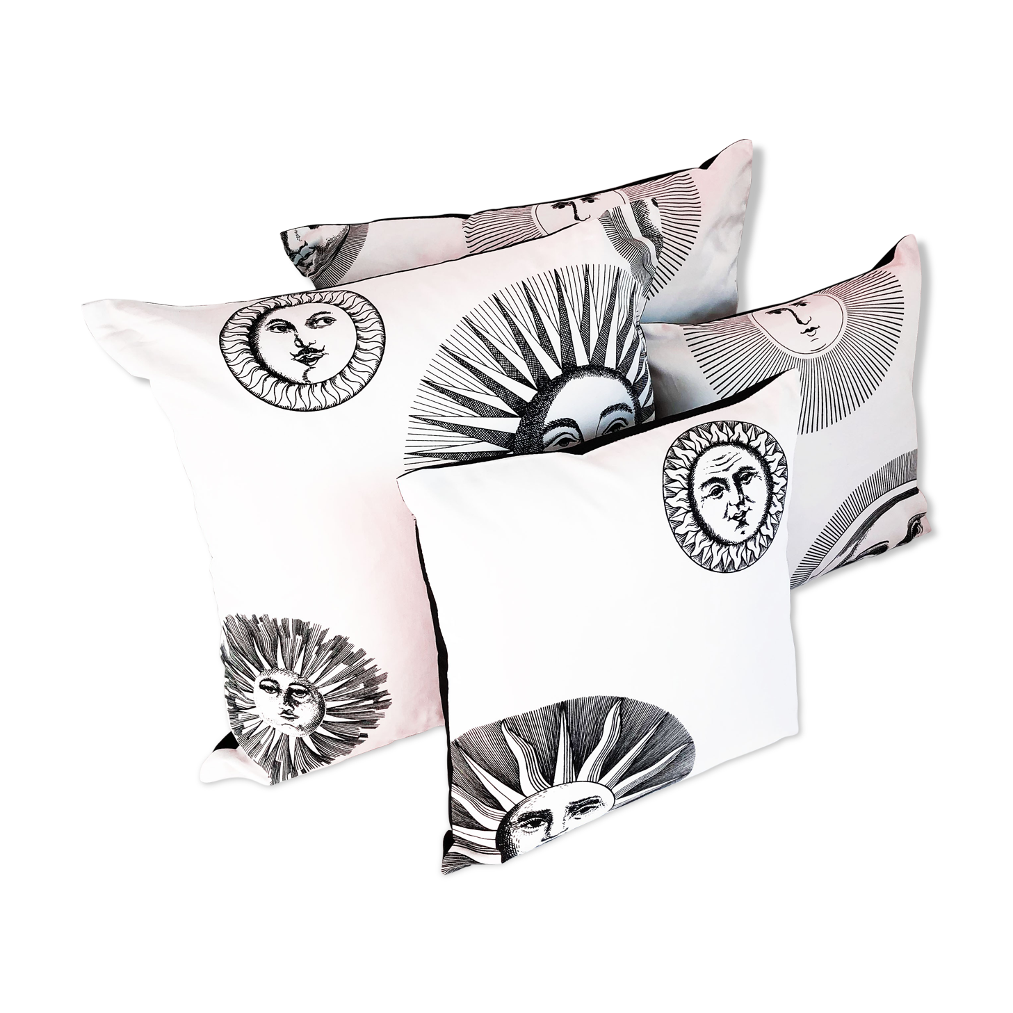 Set of 4 Pietro Fornasetti vintage cushion covers