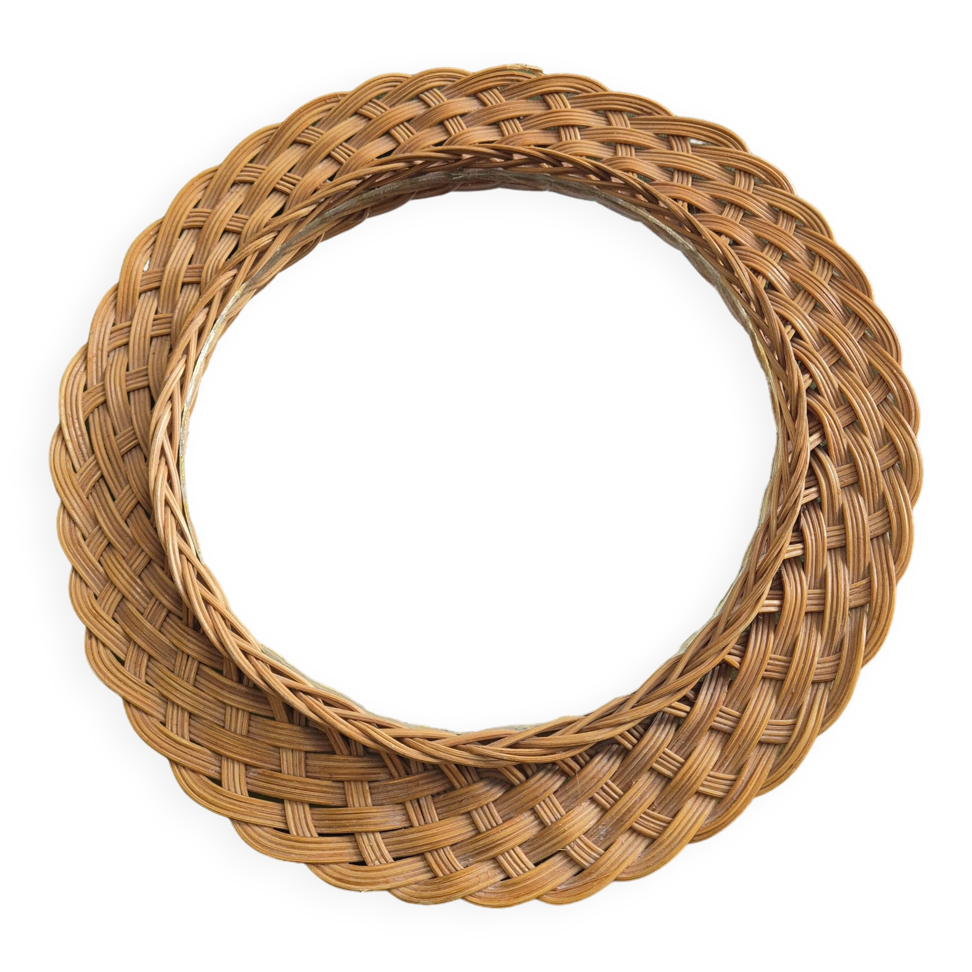 Rattan mirror