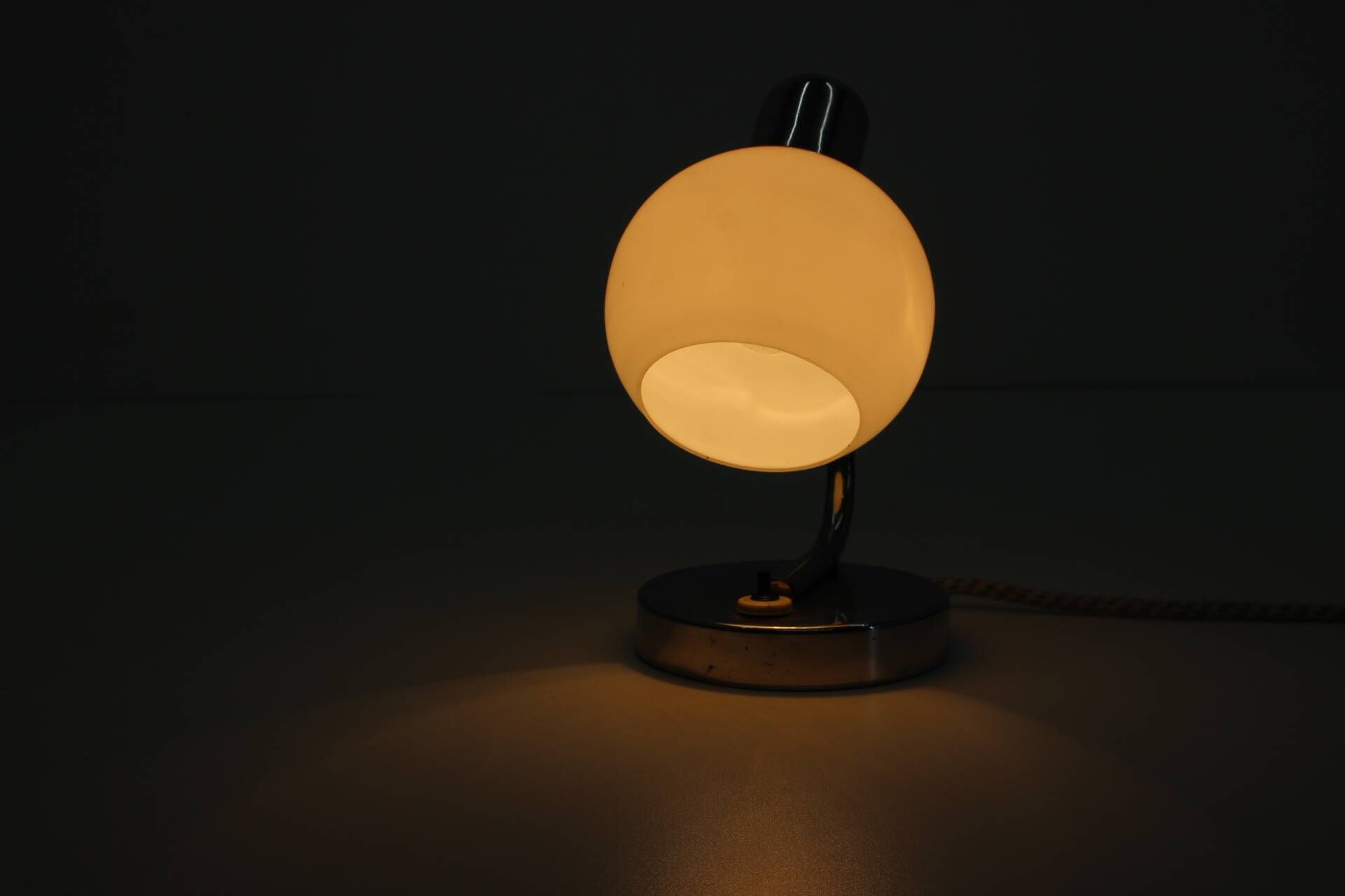 1940s Bauhaus table lamp, Czechoslovakia