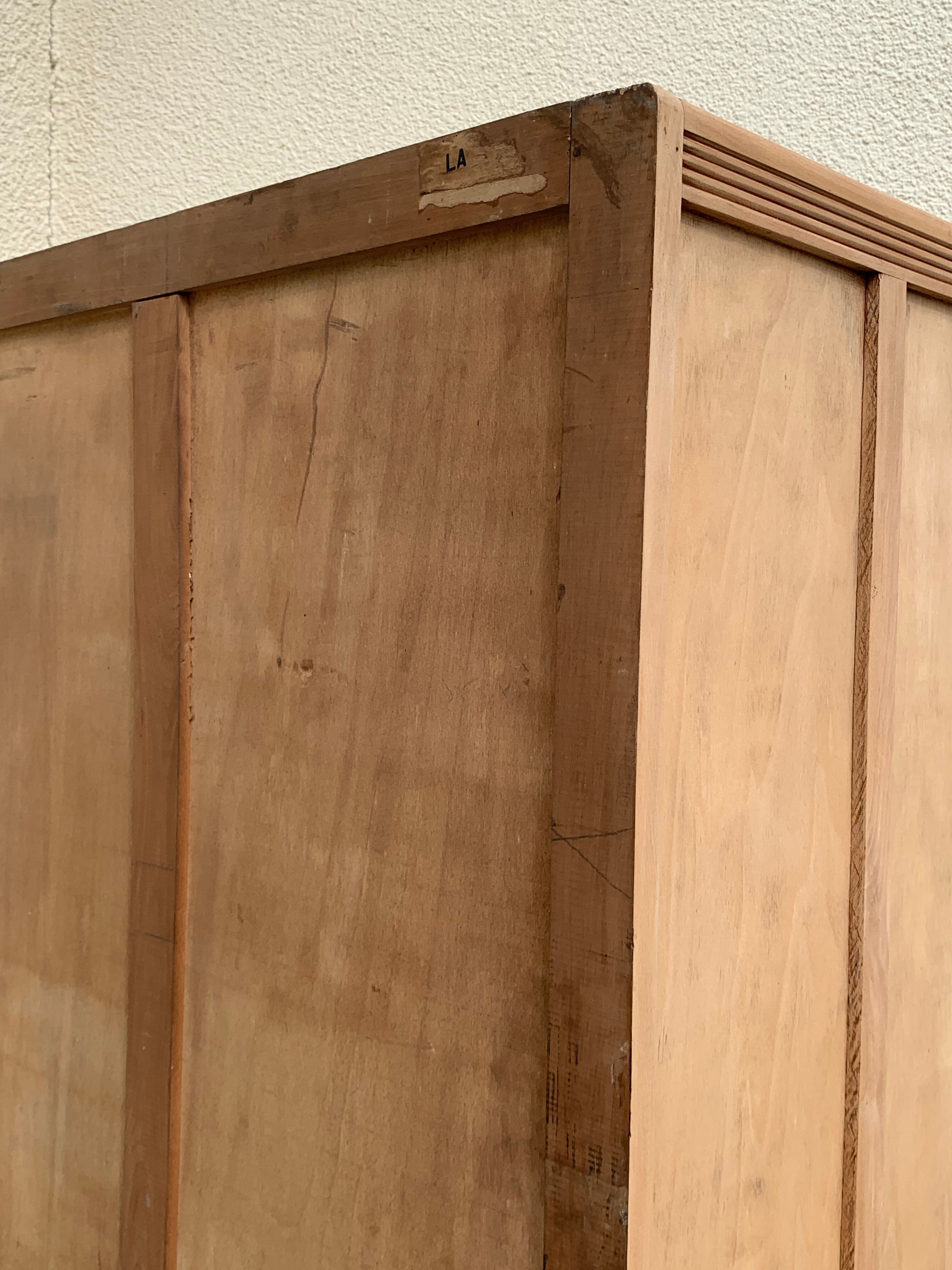 Parisian art deco cabinet 1930 raw wood