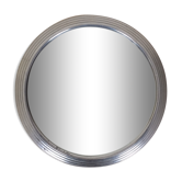 Miroir rond argenté 23 cm