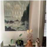 Oil on canvas seascape