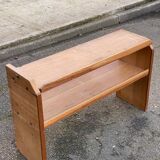 Vintage Scandinavian bookshelf in solid oak from the 1980s.