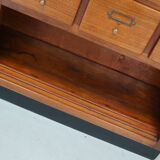 Vintage Mid-Century Dutch Hardwood Shop / Apothecary or Filing Cabinet