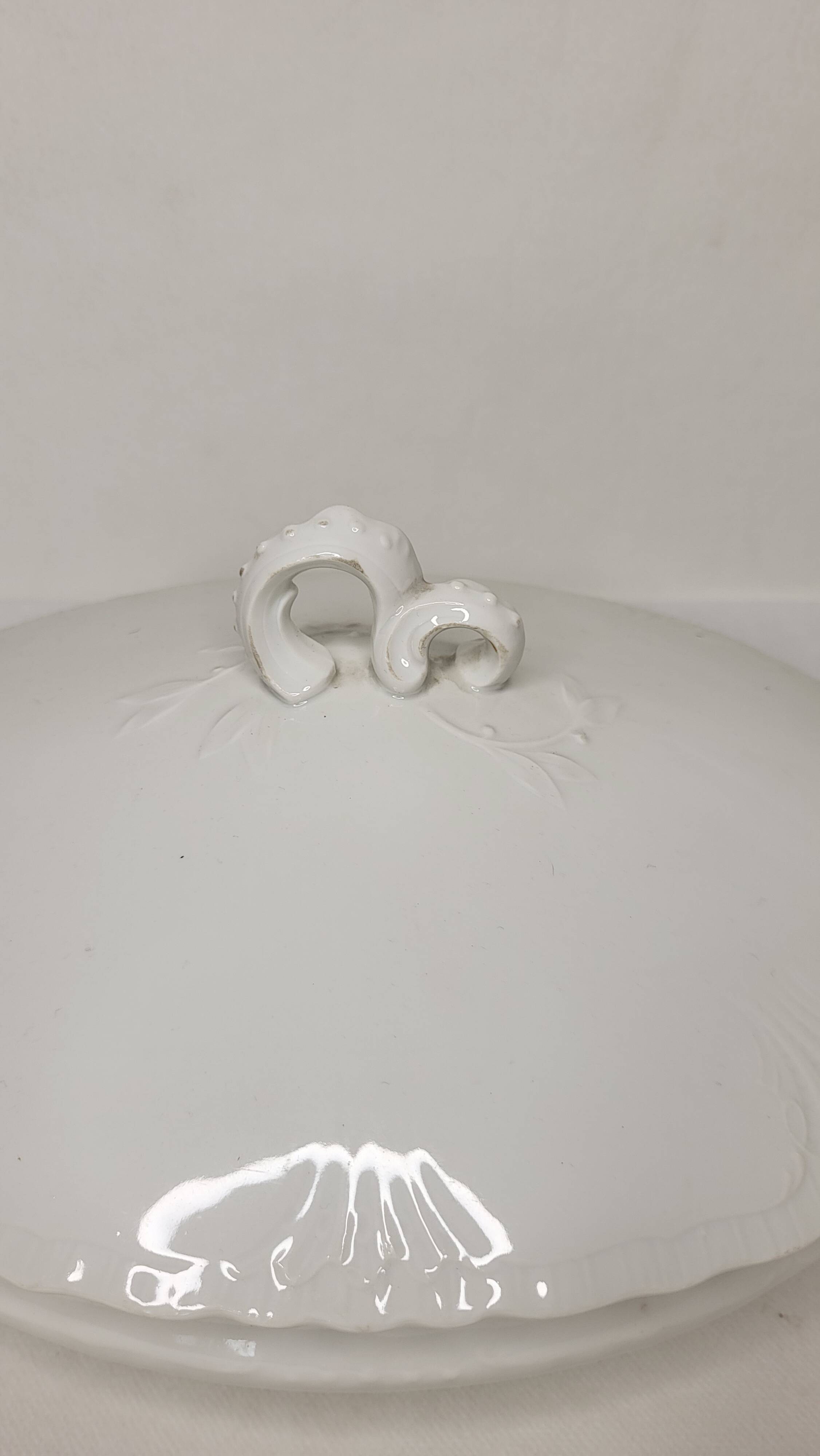 19th century Limoges porcelain tureen / vegetable dish
