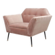 Fauteuil Dutchbone Kate rose pastel