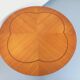 Vintage English round teak coffee table from the 1960s