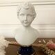 Statuette buste en biscuit