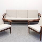 Salon scandinave en teck vers 1950