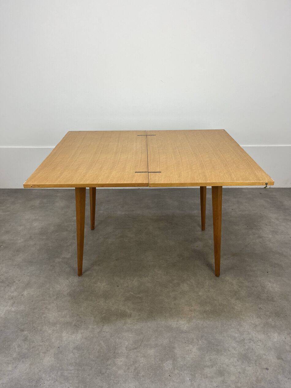 Compass leg table, 1950s, vintage.