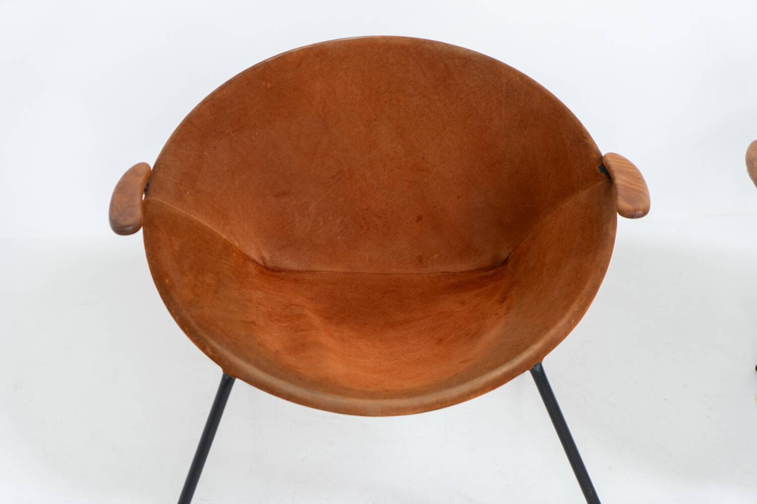 Paire de chaises « Balloon » de Hans Olsen pour Lea Design (Danemark, années 1950).