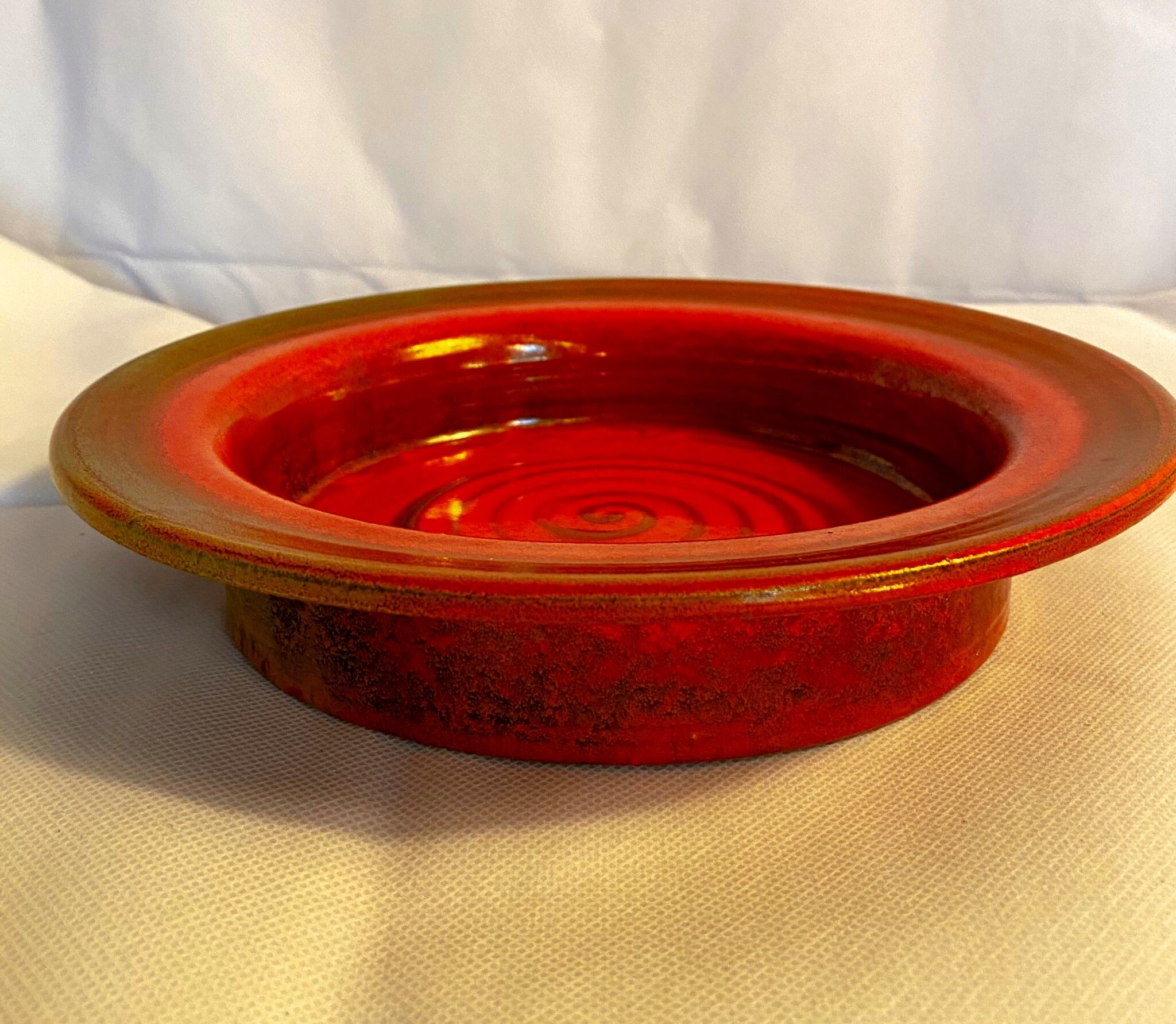 Vintage red dish