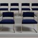 Set of 4 chairs and 2 armchairs model SQ by Willy Rizzo 1970