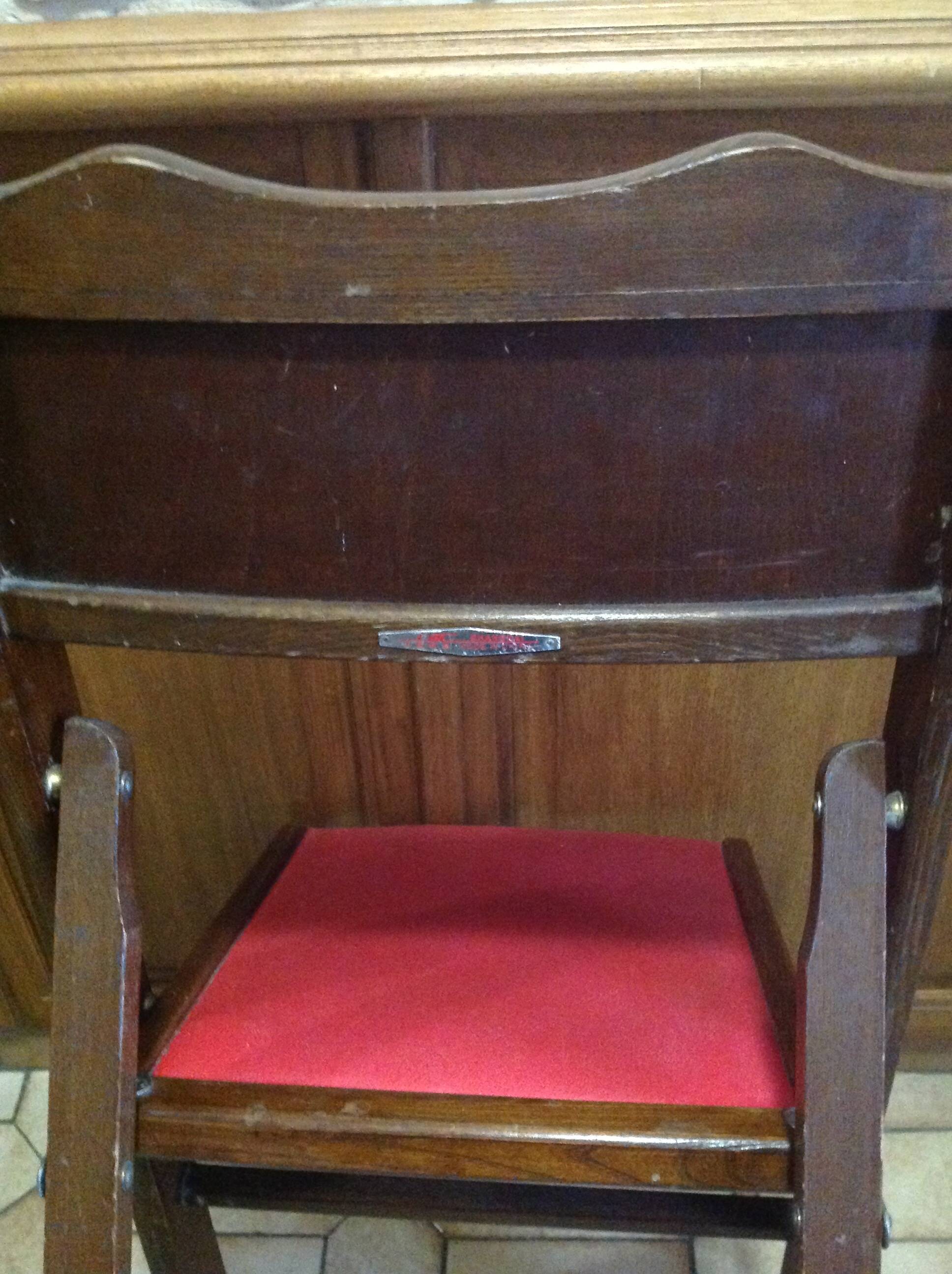 Pair of vintage Shanghai folding chairs