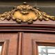 Cabinet 2 doors mirror mahogany rocaille years 1900