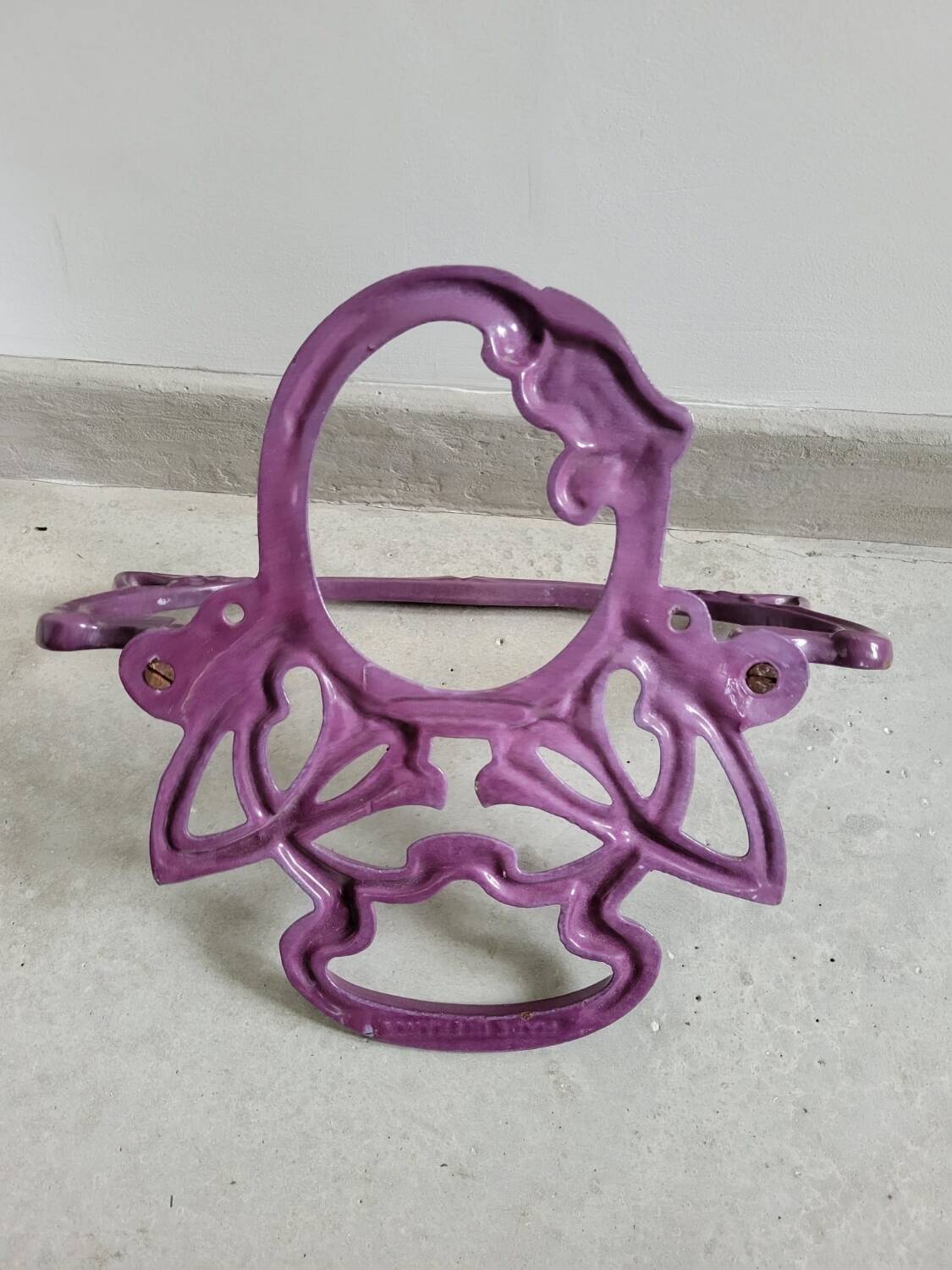 Bathroom set enamelled cast iron mirror door set