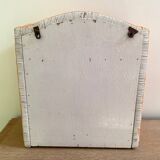 Small vintage rattan wall cabinet