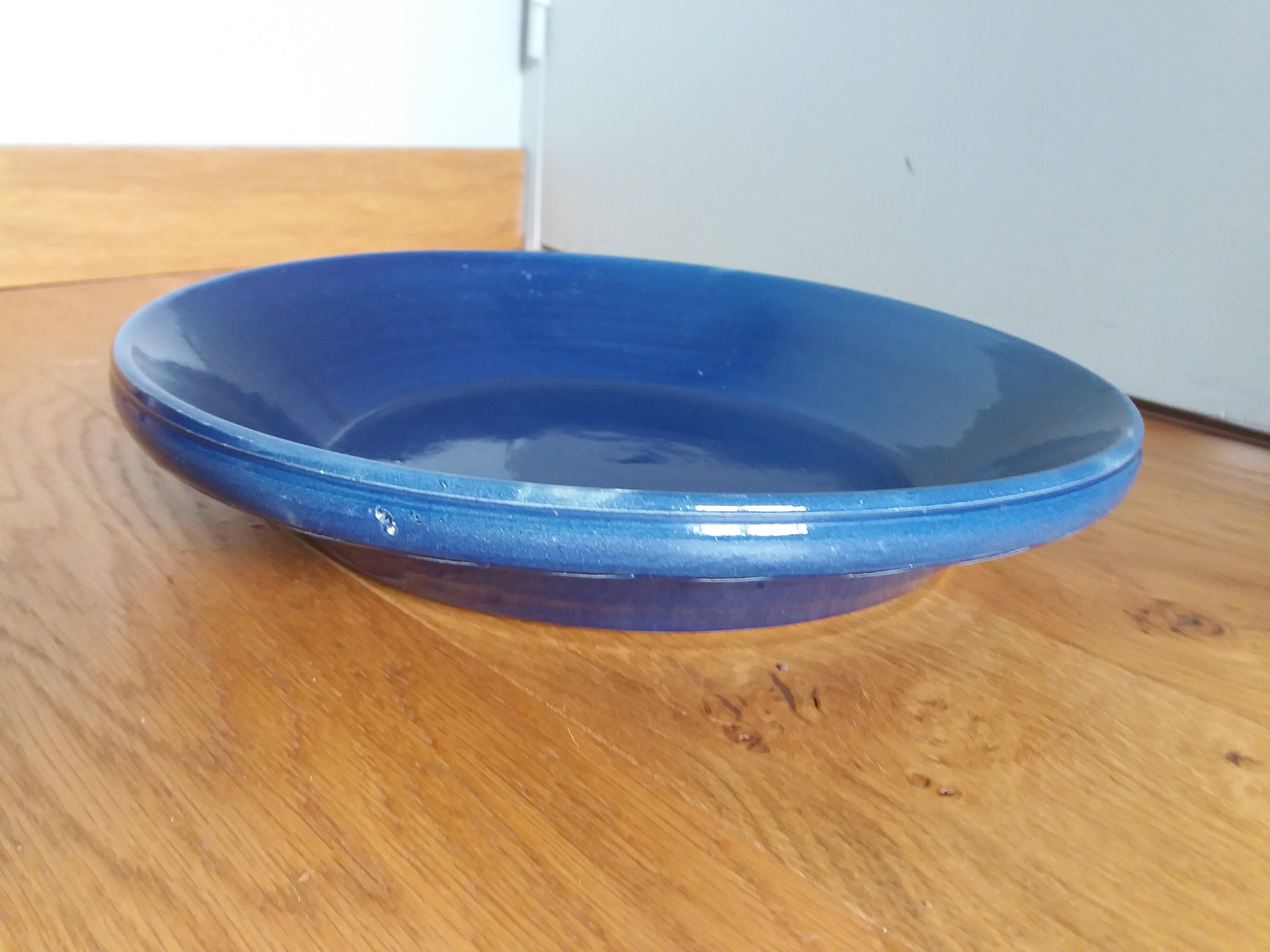 Plat saladier céramique artisanale 34 cm