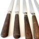 10 old wooden handle knives